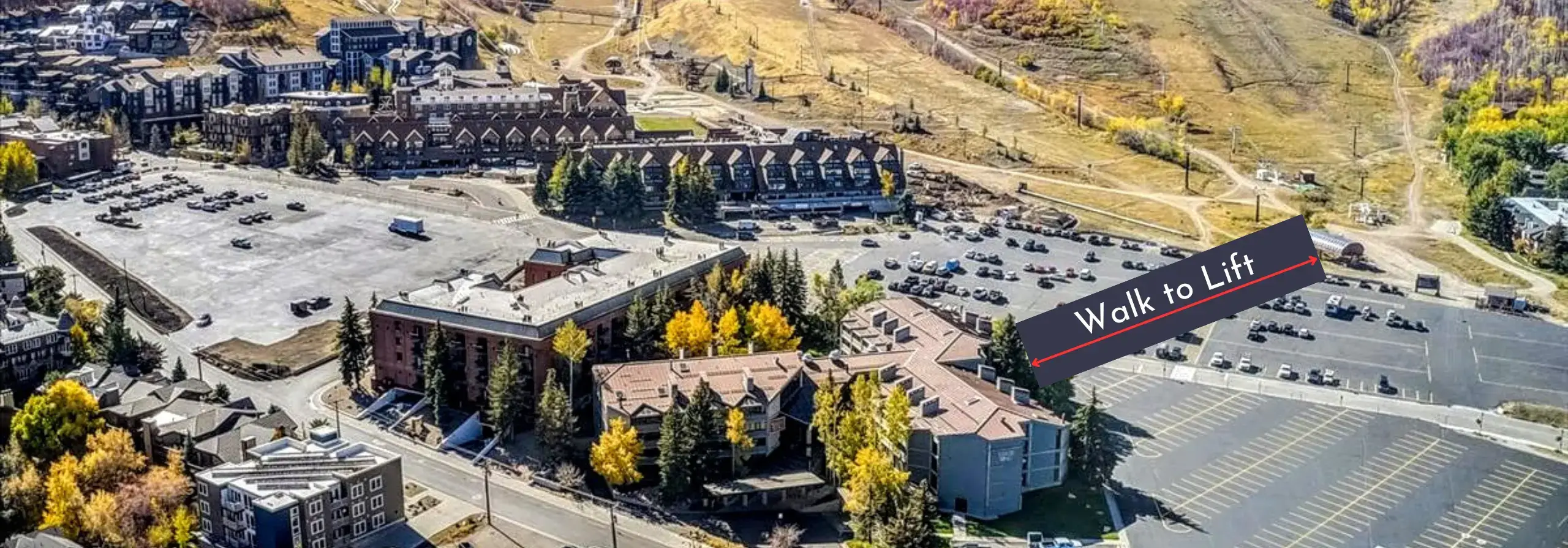 Photo showing walkability from Silver King Condos to Park City Mountain Resort